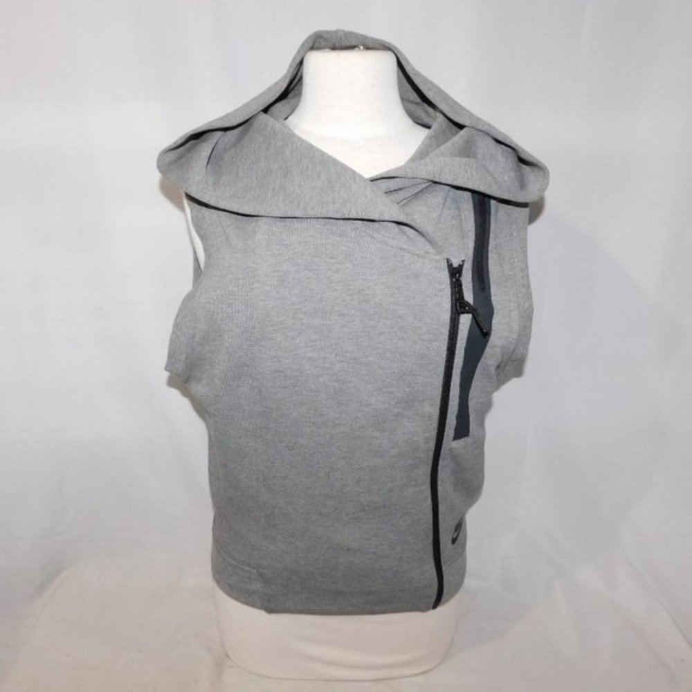 Nike Womens XS Tech Fleece Hooded Full Zip Sleeveless